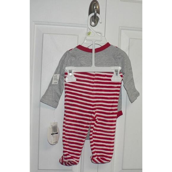 Koala Baby Boys Long Sleeve " I Love Santa" 2 Piece Set 3-6Months MSRP $20 - Picture 4 of 5